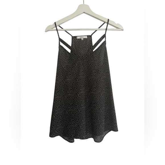 Anthropologie Ro & De flowy tank with black polka dots Size Small - Picture 1 of 12